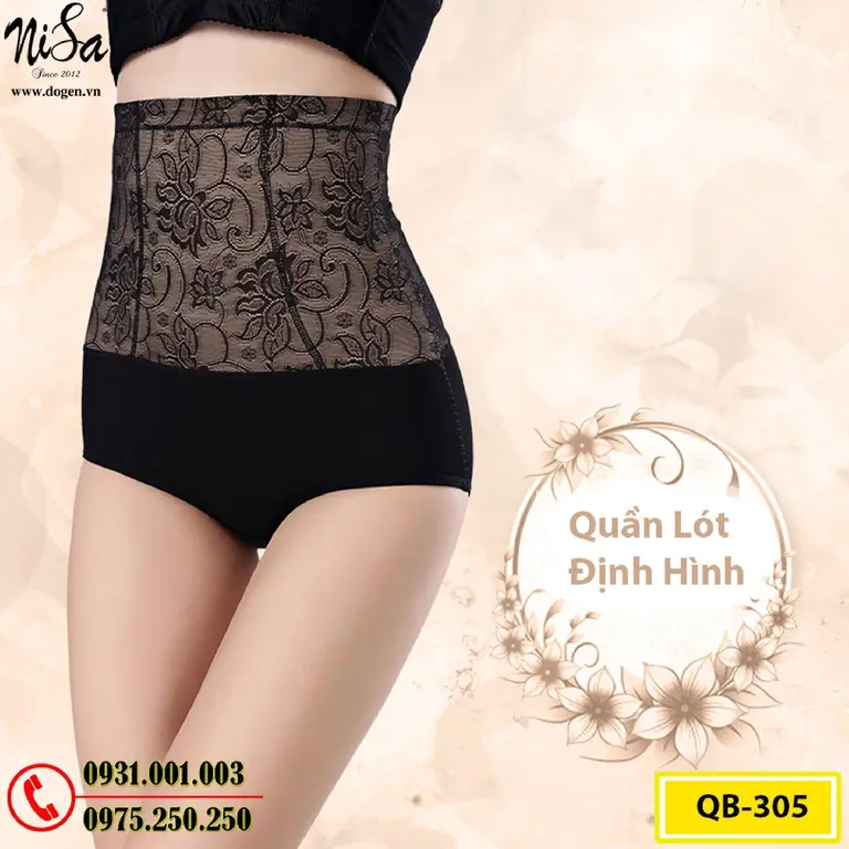 Quần Gen Bụng Định Hình - Quần Lót Định Hình Thu Gọn Vòng Eo (Cod: QB-305)