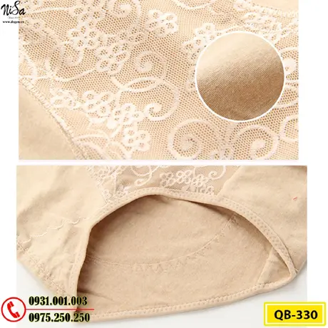 Quần Lót Gen Định Hình Cao Cấp Chống Cuộn Thu Gọn Vòng Eo (Cod: QB-330)