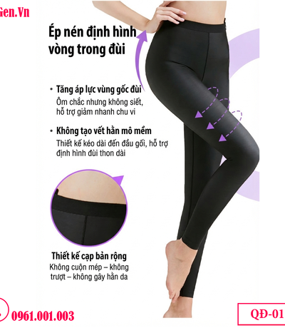 Quần Gen Định Hình Sau Phẩu Thuật Hút Mỡ Cao Cấp QĐ-011— Chuẩn Y Khoa