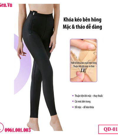 Quần Gen Định Hình Sau Phẩu Thuật Hút Mỡ Cao Cấp QĐ-011— Chuẩn Y Khoa