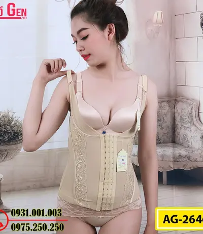 Áo Lót Gen Định Hình - Gen Nịt Bụng Thu Gọn Vòng Eo (Cod: AG-2646)