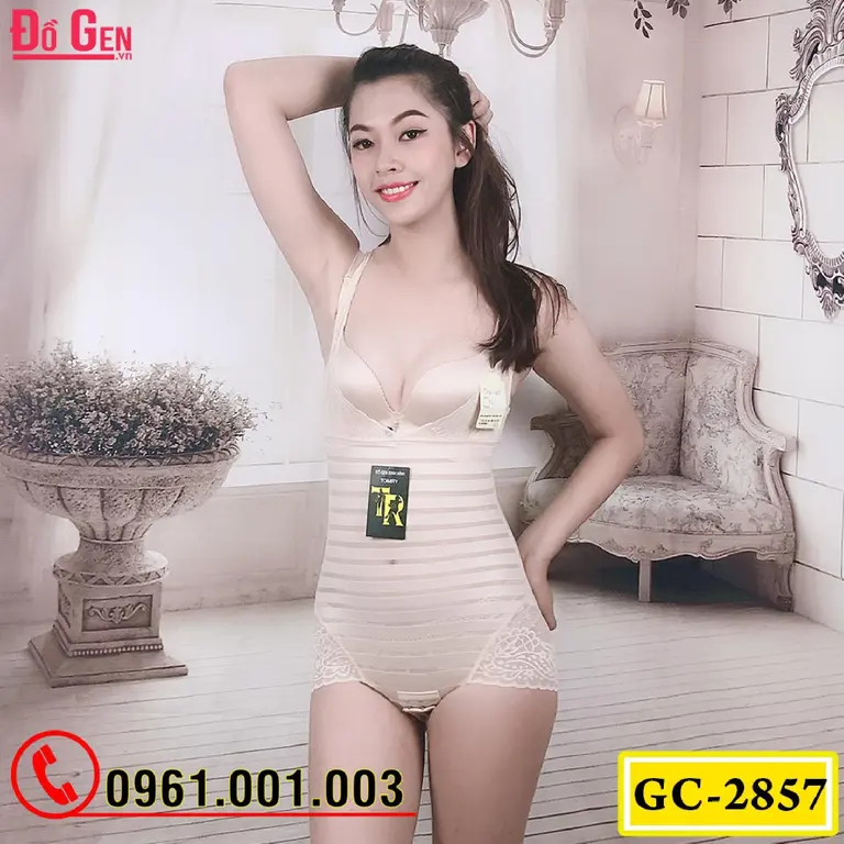Bộ Đồ Lót Gen Định Hình - Gen Nịt Bụng Thu Gọn Vòng Eo (Cod: GC-2857)