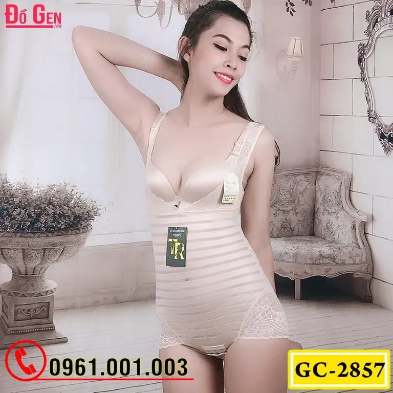 Bộ Đồ Lót Gen Định Hình - Gen Nịt Bụng Thu Gọn Vòng Eo (Cod: GC-2857)