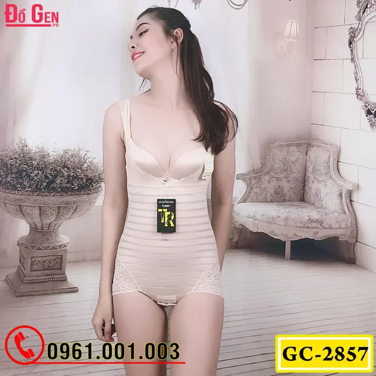 Bộ Đồ Lót Gen Định Hình - Gen Nịt Bụng Thu Gọn Vòng Eo (Cod: GC-2857)