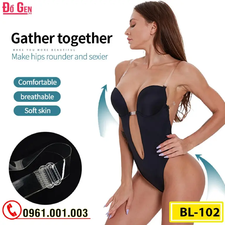 Bộ Đồ Lót Liền Thân Cao Cấp Dành Cho Đầm Hở Lưng (Cod: BL-102)