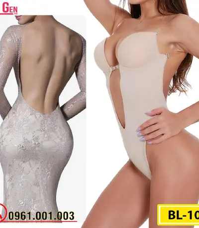Bộ Đồ Lót Liền Thân Cao Cấp Dành Cho Đầm Hở Lưng (Cod: BL-102)