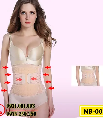 Gen Nịt Bụng Định Hình Kiểu Dán Tiện Lợi Thu Nhỏ Vòng Eo (Cod: NB-001)