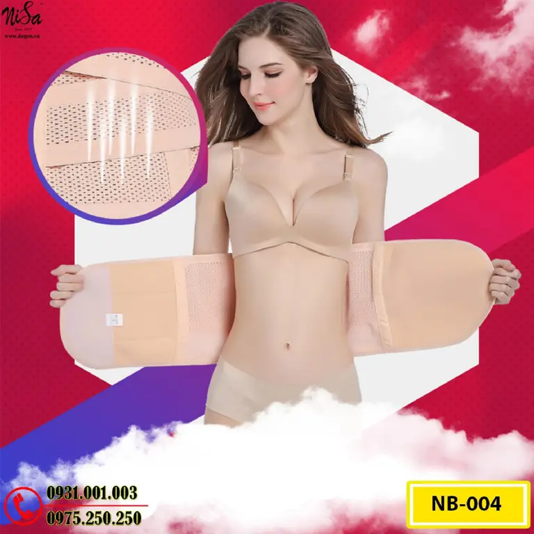 Gen Nịt Bụng Định Hình Kiểu Dán Dành Cho Phụ Nữ Sau Sinh (Cod: NB-004)