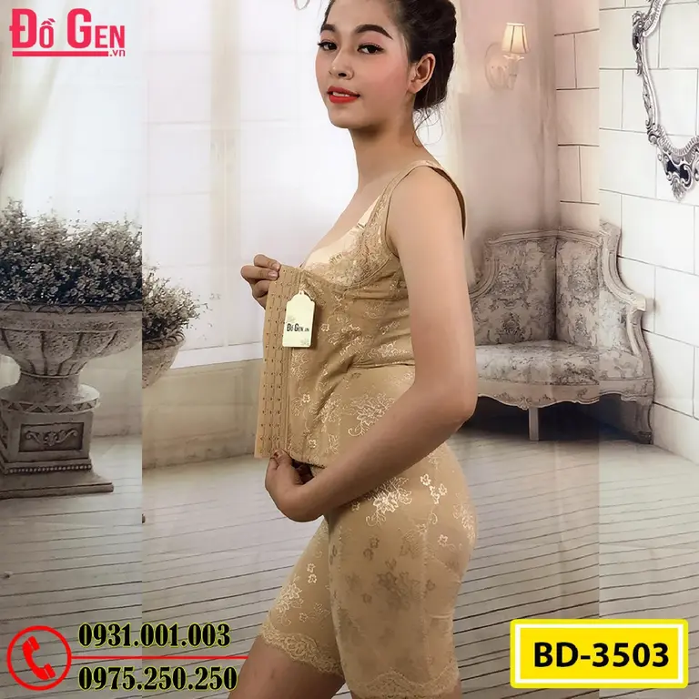 Bộ Đồ Lót Gen Định Hình - Gen Nịt Bụng Định Hình Thu Nhỏ Vòng 2 (Cod: BD-3503)