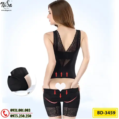 Bộ Đồ Gen Định Hình - Đồ Lót Định Hình Cao Cấp Thu Gọn Vòng Eo, Nâng Vòng Mông (Cod: BD-3459)