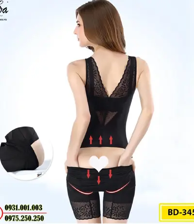 Bộ Đồ Gen Định Hình - Đồ Lót Định Hình Cao Cấp Thu Gọn Vòng Eo, Nâng Vòng Mông (Cod: BD-3459)