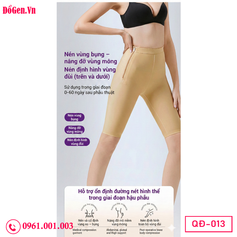 Quần gen định hình không đường may