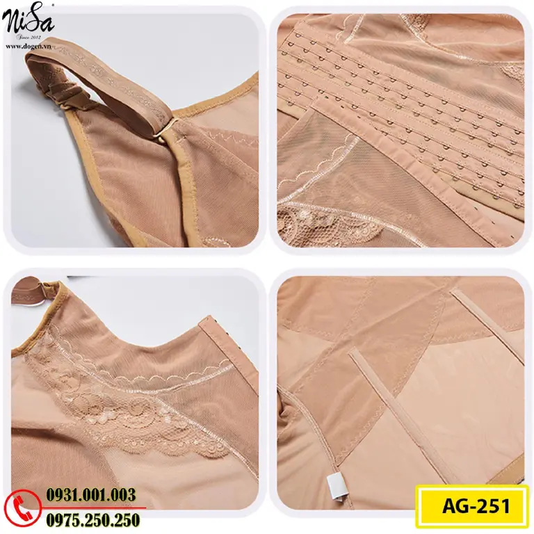 Áo Lót Định Hình - Áo Gen Định Hình Nâng Ngực Thu Gọn Vòng Eo (Cod: AG-251)
