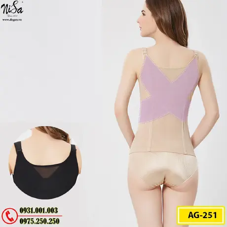 Áo Lót Định Hình - Áo Gen Định Hình Nâng Ngực Thu Gọn Vòng Eo (Cod: AG-251)