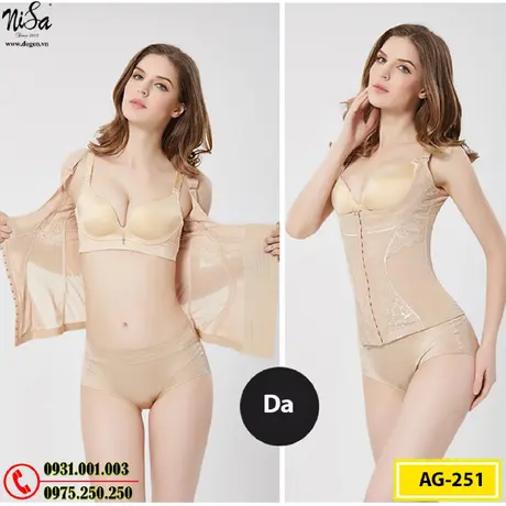 Áo Lót Định Hình - Áo Gen Định Hình Nâng Ngực Thu Gọn Vòng Eo (Cod: AG-251)
