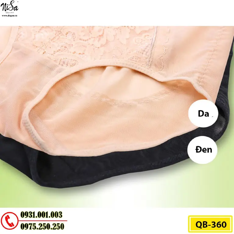 Quần Gen Lót Định Hình Chống Cuộn Cao Cấp Thu Gọn Vòng Eo (Cod: QB-360)