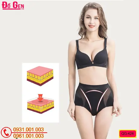 Quần Gen Hỗ Trợ Mỡ Bụng Dưới Cho Chị Em Phụ Nữ Màu Đen (COD: QG-424)