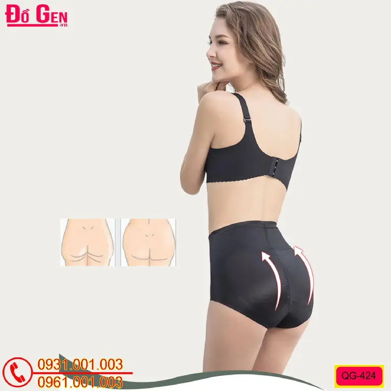 Quần Gen Hỗ Trợ Mỡ Bụng Dưới Cho Chị Em Phụ Nữ Màu Đen (COD: QG-424)