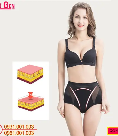 Quần Gen Hỗ Trợ Mỡ Bụng Dưới Cho Chị Em Phụ Nữ Màu Đen (COD: QG-424)