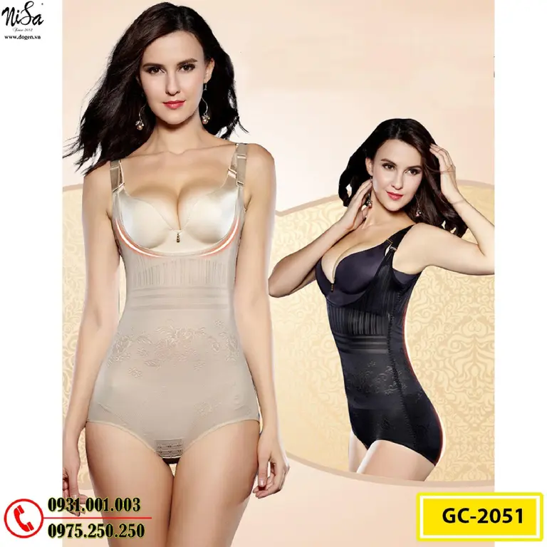 Bộ Đồ Lót Định Hình Bikini Liền Thân Thu Gọn Vòng Eo (Cod: GC-2051)