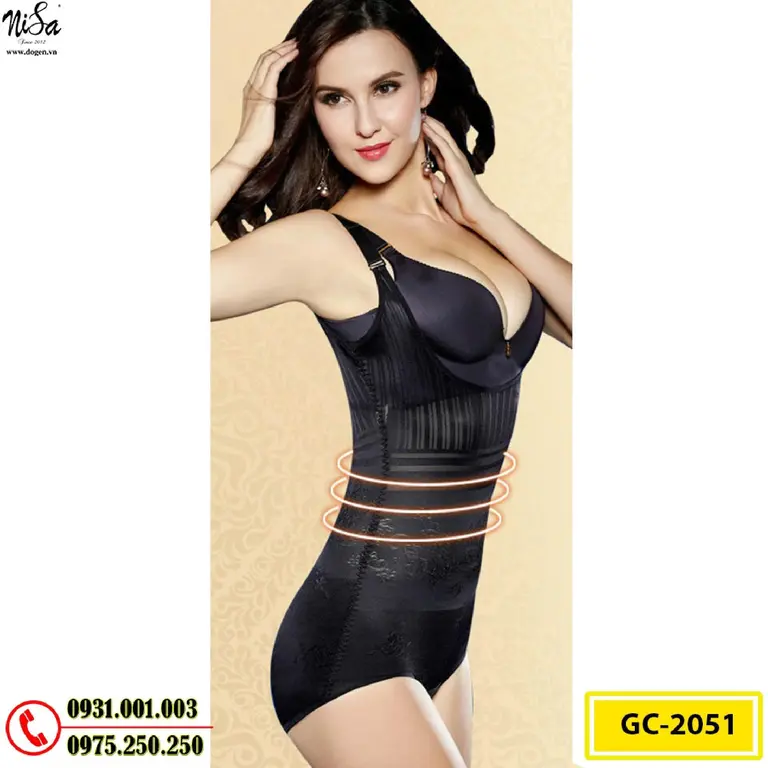 Bộ Đồ Lót Định Hình Bikini Liền Thân Thu Gọn Vòng Eo (Cod: GC-2051)