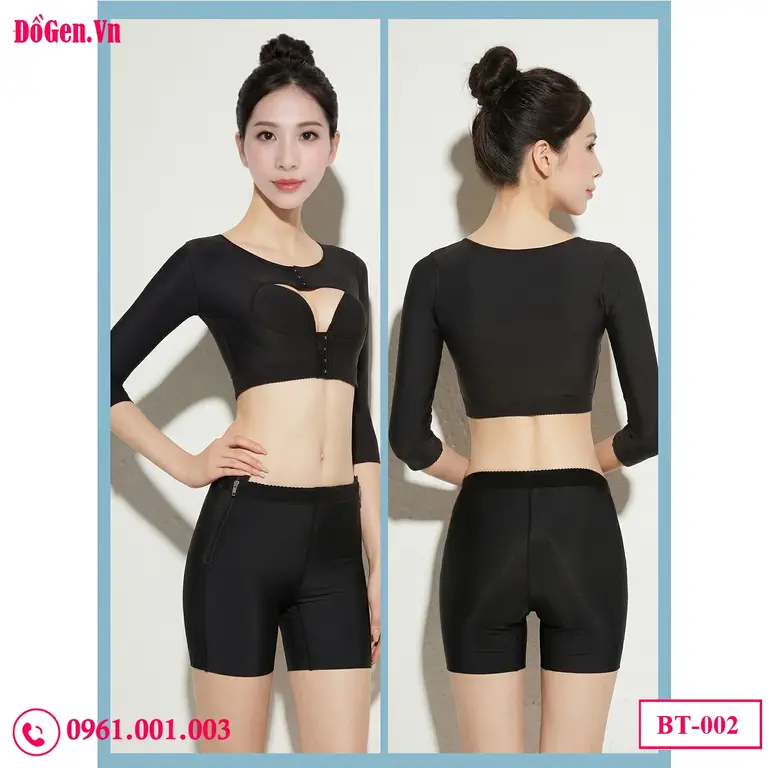 Gen bắp tay tay dài nịt nách ôm trọn và che phủ hoàn toàn khuyết điểm mỡ thừa.