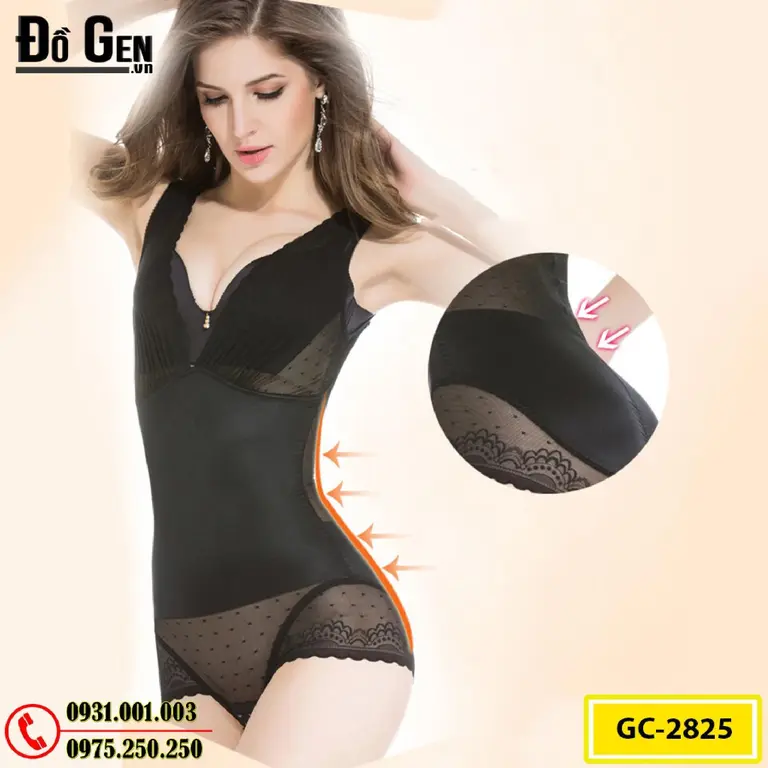 Bộ Đồ Lót Định Hình - Đồ Gen Định Hình Thon Bụng Giữ Dáng (Cod: GC-2825)