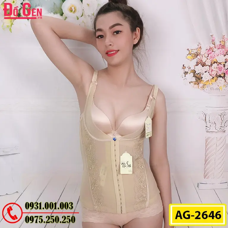 Áo Gen Định Hình - Gen Nịt Bụng Thu Gọn Vòng Eo (Cod: AG-2646)