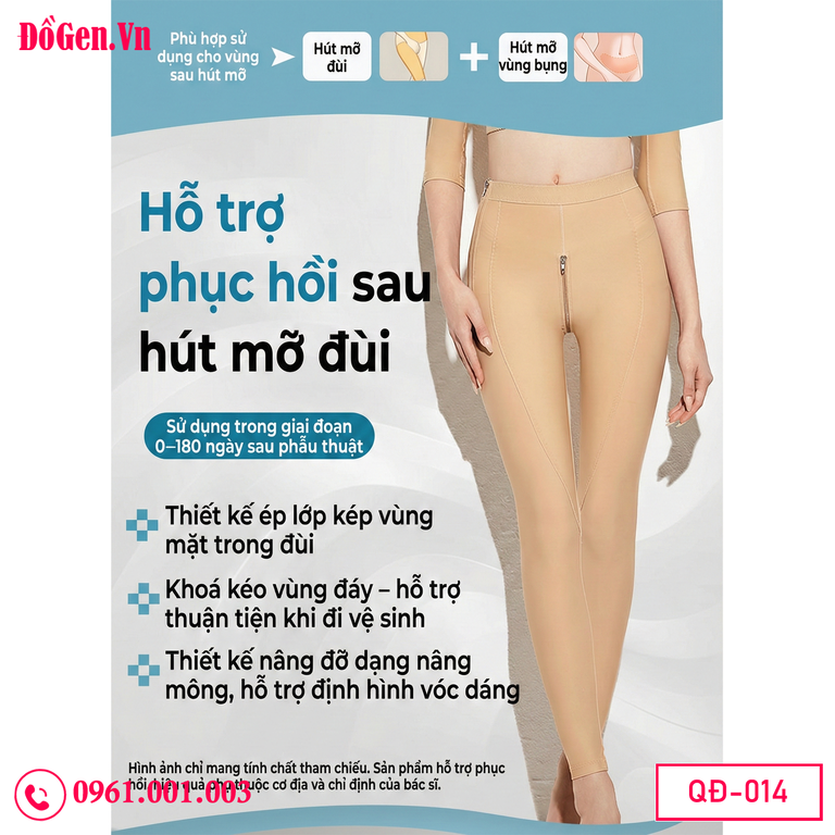 Quần gen y khoa mặc sau hút mỡ hỗ trợ hồi phục nhanh