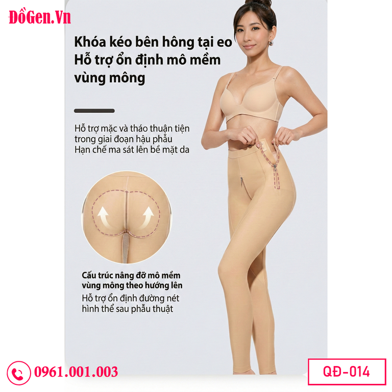 Quần gen hậu phẫu định hình bụng đùi QD014 chuẩn y khoa