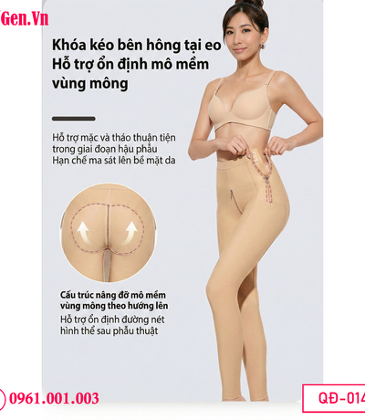 Quần gen hậu phẫu định hình bụng đùi QD014 chuẩn y khoa