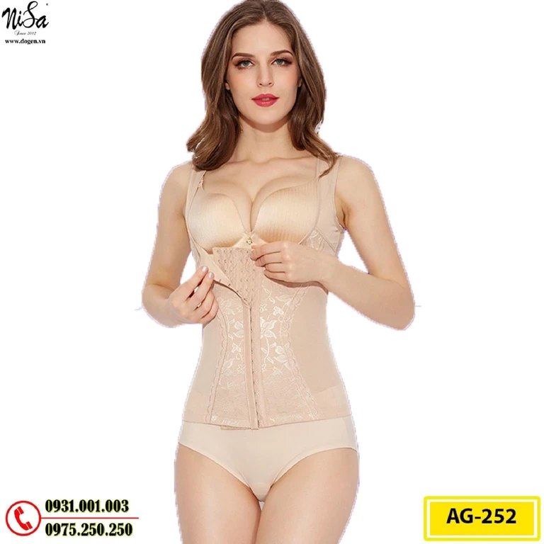 Áo Gen Định Hình - Áo Lót Định Hình Nịt Bụng Thu Gọn Vòng Eo (Cod: AG-252)
