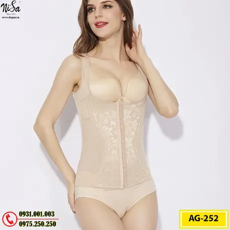 Áo Gen Định Hình - Áo Lót Định Hình Nịt Bụng Thu Gọn Vòng Eo (Cod: AG-252)