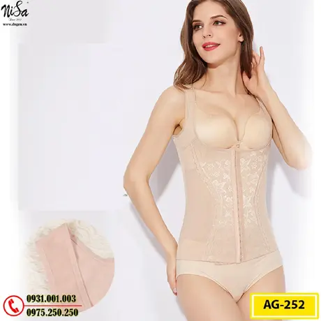 Áo Gen Định Hình - Áo Lót Định Hình Nịt Bụng Thu Gọn Vòng Eo (Cod: AG-252)