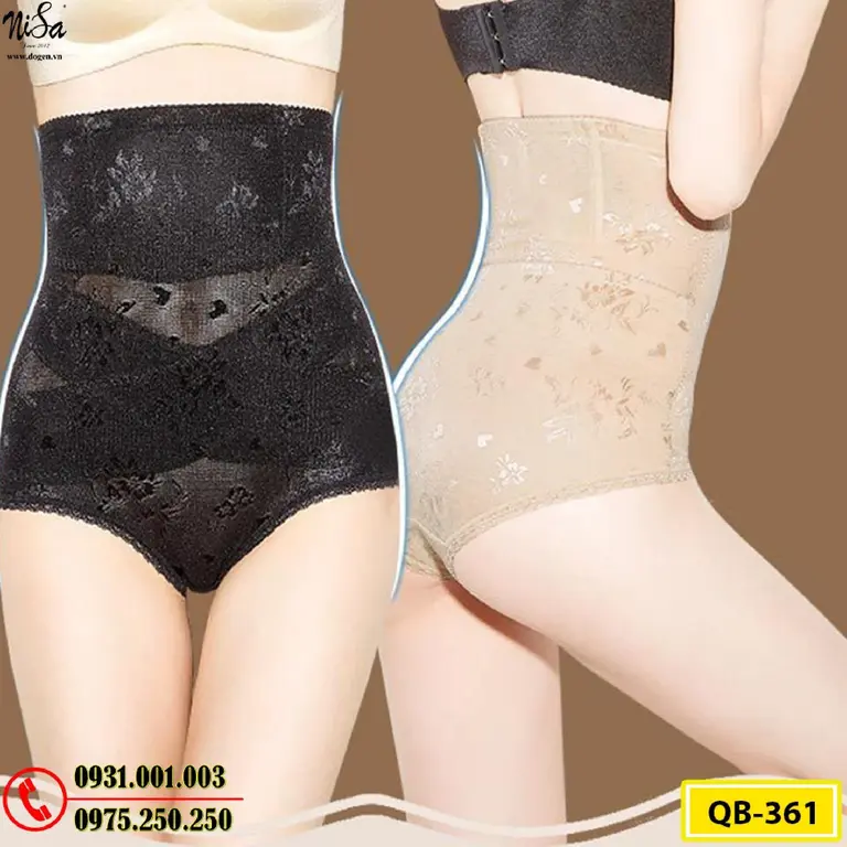 Quần Lót Gen Định Hình Chống Cuộn Cao Cấp Hỗ Trợ Thon Eo (Cod: QB-361)