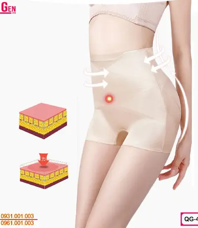Quần Gen Nịt Bụng Dưới Có Đùi Cho Phụ Nữ Sau Sinh Màu Da QD-426