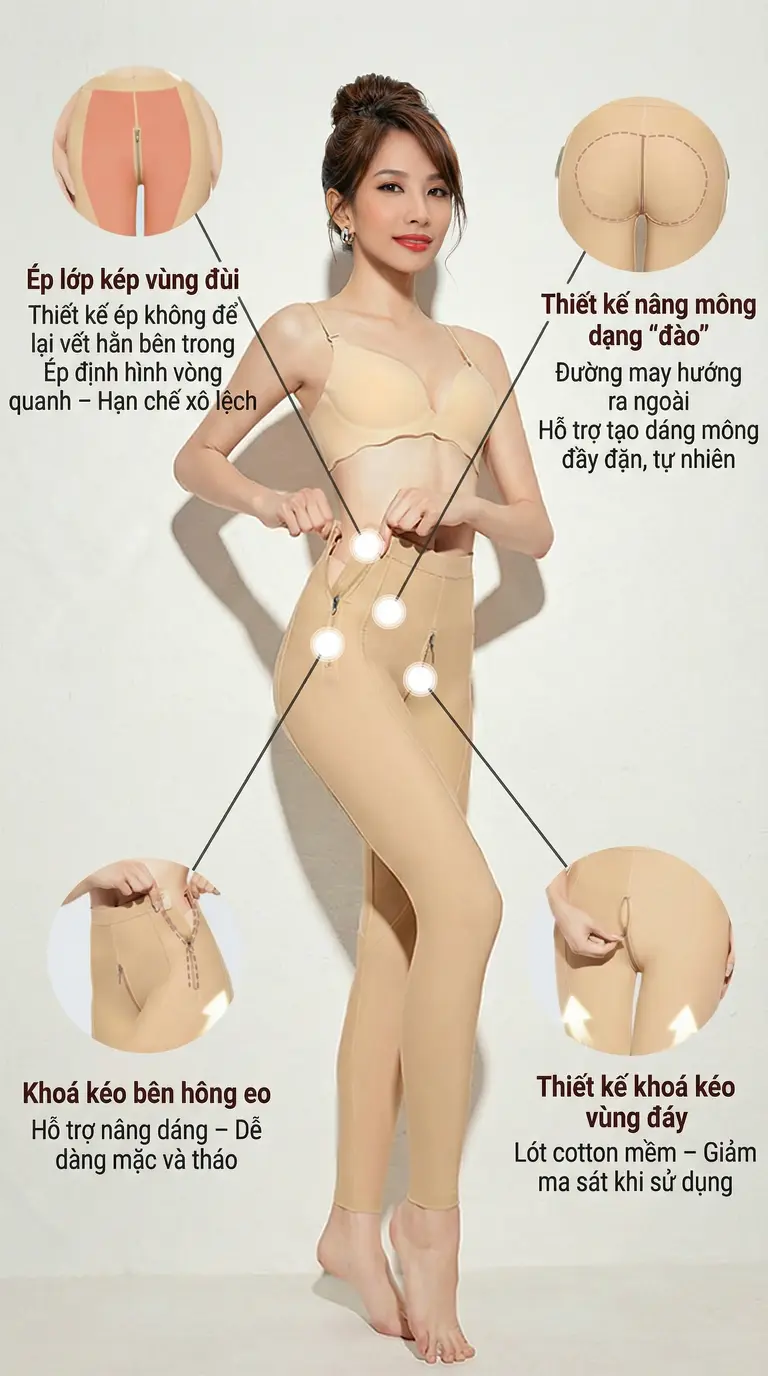 quần gen y khoa định hình phần dưới