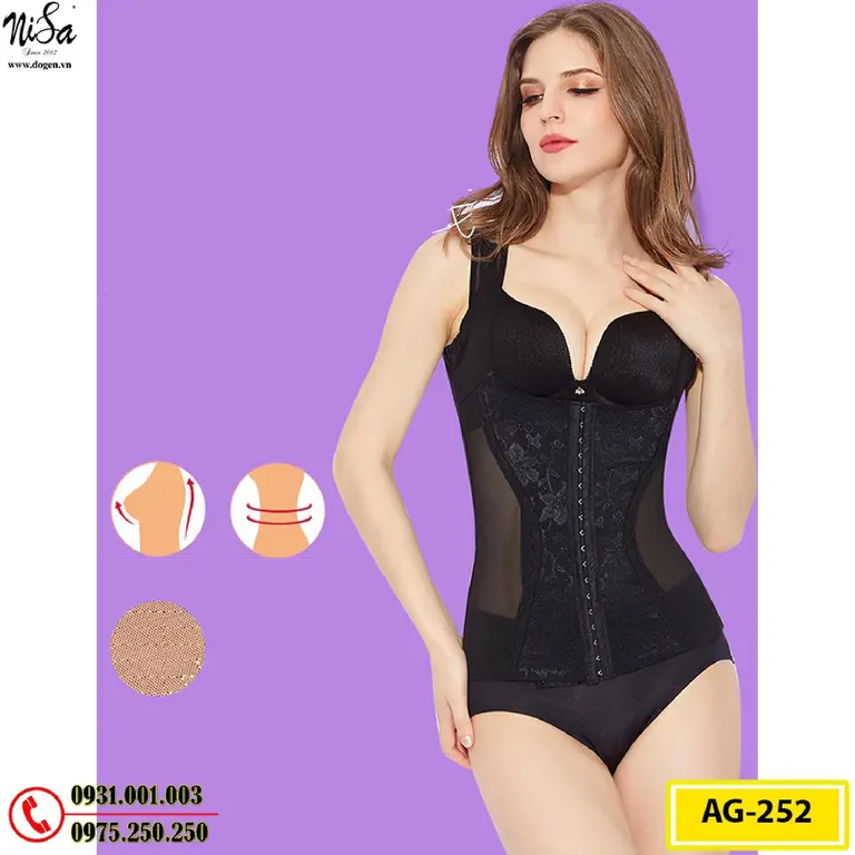 Áo Lót Gen Định Hình Dành Cho Người Có Vòng Eo Không Như Ý (Cod: AG-252)