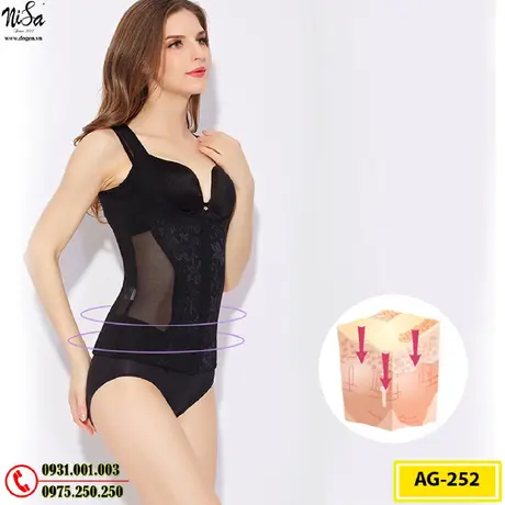 Áo Lót Gen Định Hình Dành Cho Người Có Vòng Eo Không Như Ý (Cod: AG-252)