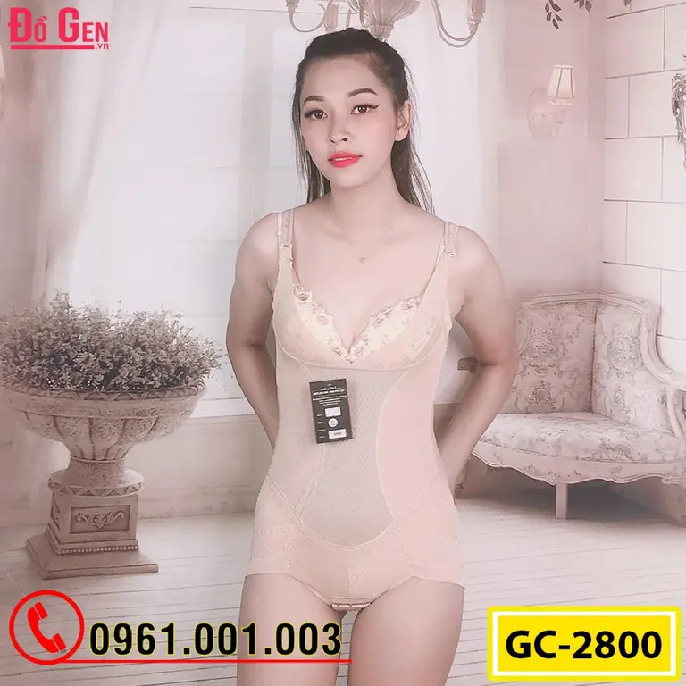 Bộ Đồ Lót Gen Định Hình - Gen Nịt Bụng Thu Gọn Vòng Eo (Cod: GC-2800)