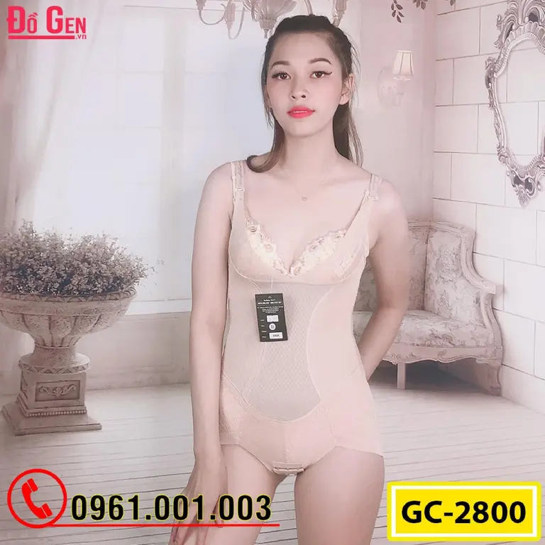 Bộ Đồ Lót Gen Định Hình - Gen Nịt Bụng Thu Gọn Vòng Eo (Cod: GC-2800)
