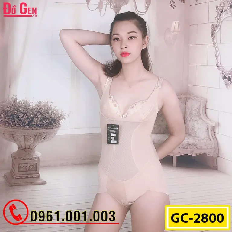 Bộ Đồ Lót Gen Định Hình - Gen Nịt Bụng Thu Gọn Vòng Eo (Cod: GC-2800)