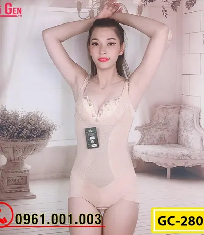 Bộ Đồ Lót Gen Định Hình - Gen Nịt Bụng Thu Gọn Vòng Eo (Cod: GC-2800)
