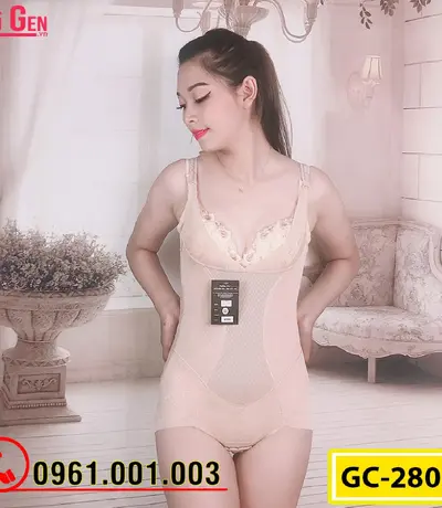 Bộ Đồ Lót Gen Định Hình - Gen Nịt Bụng Thu Gọn Vòng Eo (Cod: GC-2800)
