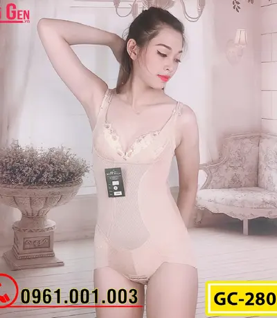 Bộ Đồ Lót Gen Định Hình - Gen Nịt Bụng Thu Gọn Vòng Eo (Cod: GC-2800)