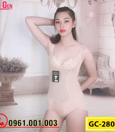 Bộ Đồ Lót Gen Định Hình - Gen Nịt Bụng Thu Gọn Vòng Eo (Cod: GC-2800)