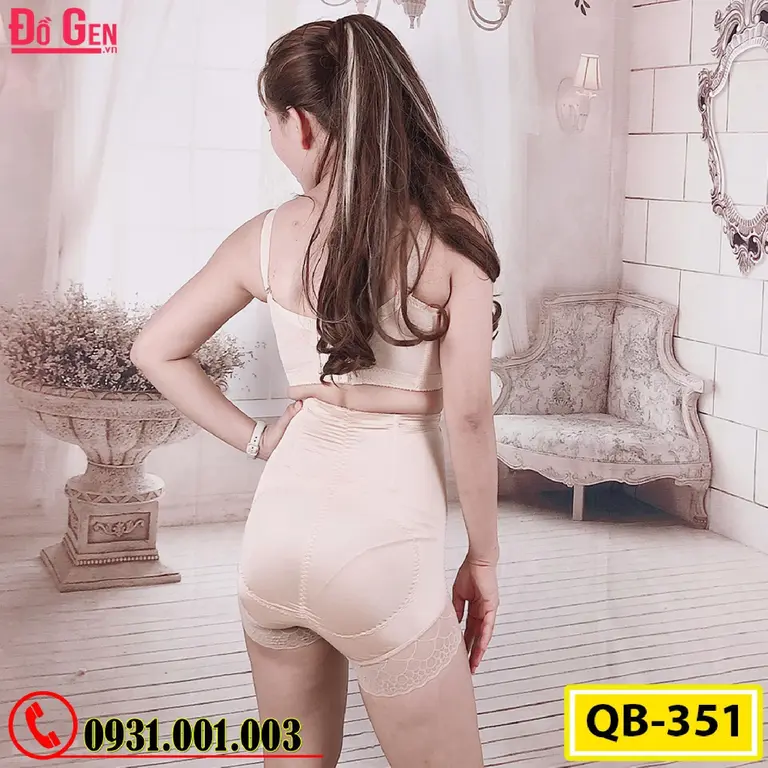 Gen Nịt Bụng - Quần Lót Gen Định Hình Cao Cấp Chống Cuộn Thu Gọn Vòng Eo (Cod: QB-351)