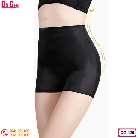 Quần Gen Nịt Bụng Dưới Có Đùi Cho Phụ Nữ Sau Sinh Màu Đen QĐ-426