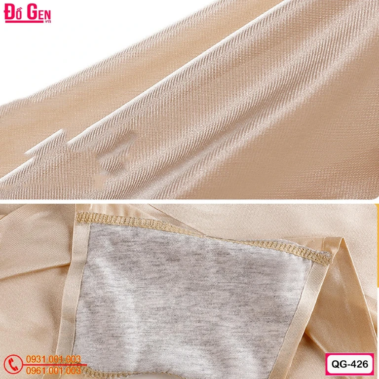 Quần Gen Nịt Bụng Dưới Có Đùi Cho Phụ Nữ Sau Sinh Màu Đen QĐ-426