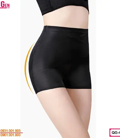Quần Gen Nịt Bụng Dưới Có Đùi Cho Phụ Nữ Sau Sinh Màu Đen QĐ-426